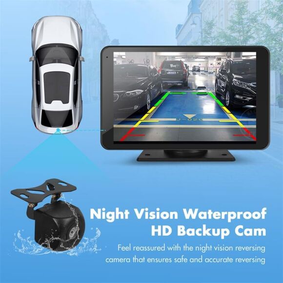 Eleacc Portable Wireless Carplay Car Stereo, 7 HD Touchscreen Cam - Picture 2 of 7